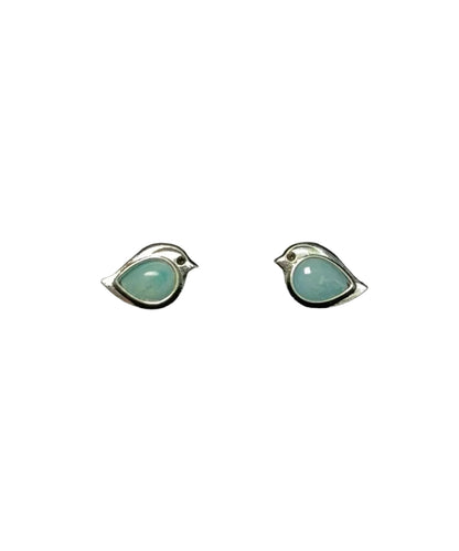 Women's Sparrow Stud Earrings Turquoise Accent 0