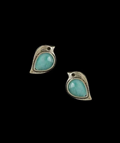 Women's Sparrow Stud Earrings Turquoise Accent 1