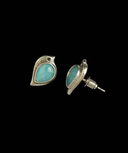 Women's Sparrow Stud Earrings Turquoise Accent 3