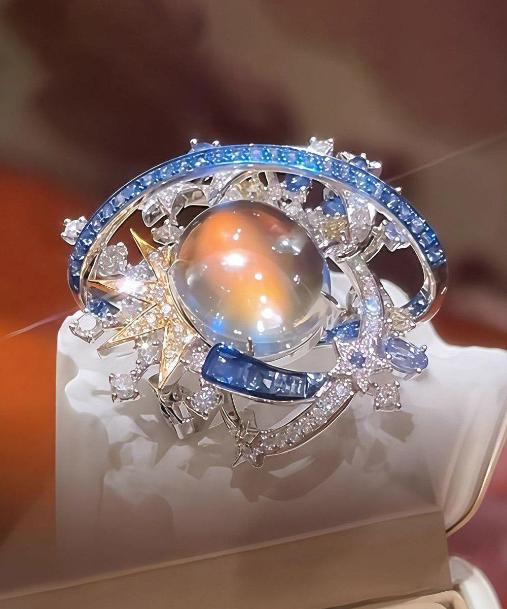 Women's Star and Planet Ring Set Unique Design 4