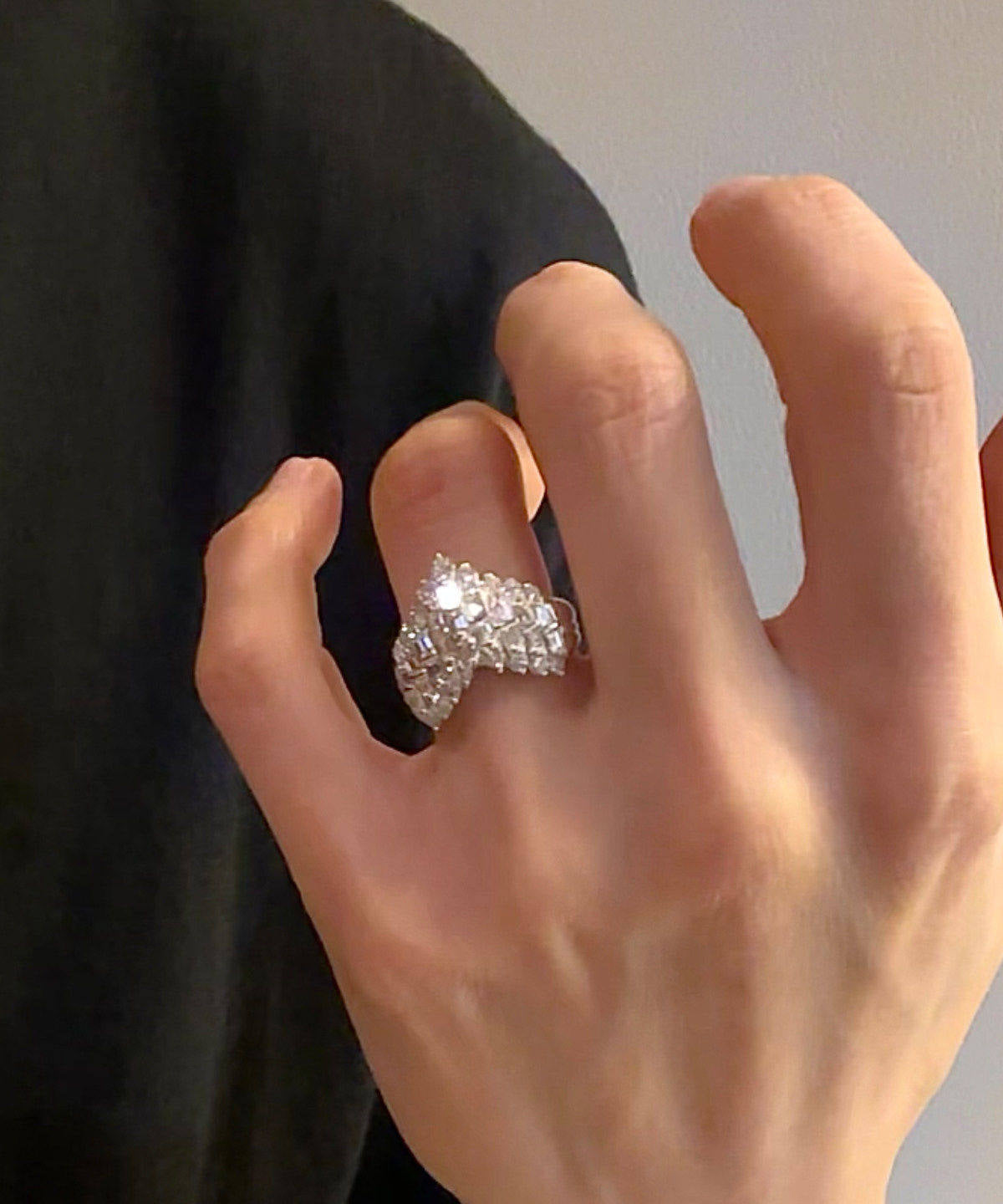 Women's Sterling Silver Zircon Ring Fashion Jewelry 1