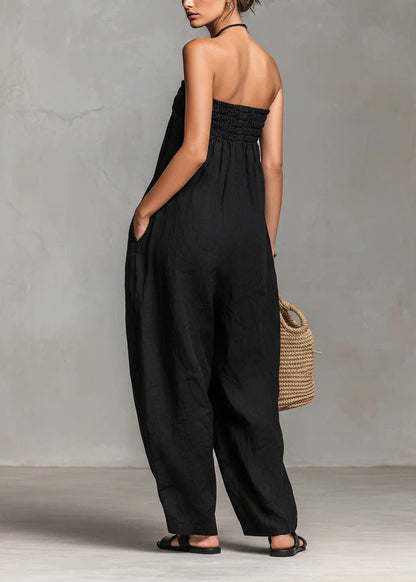 Women’s Strapless Jumpsuit Drawstring Sleeveless 4