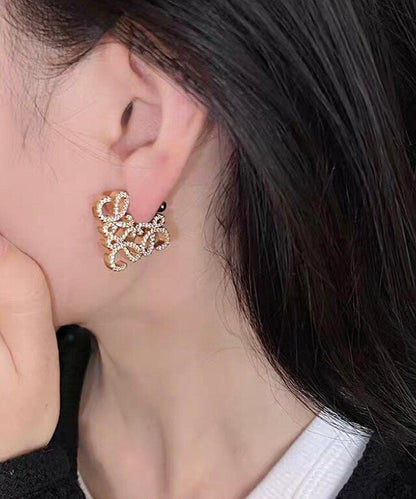 Women's Stud Earrings Bohemian Hollow Out Design 4