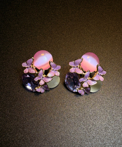 Women's Stud Earrings Crystal Iris Design 2