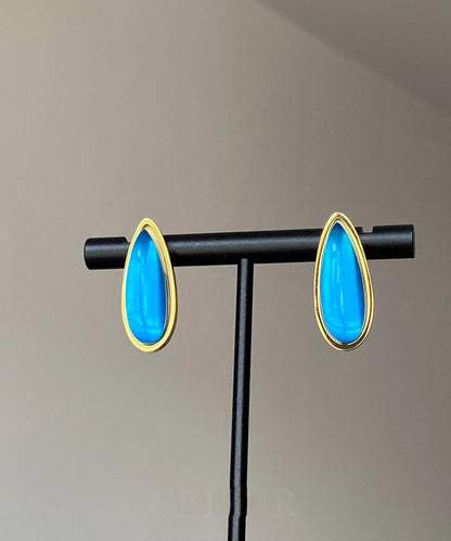 Women's Stud Earrings Water Droplet Design 2