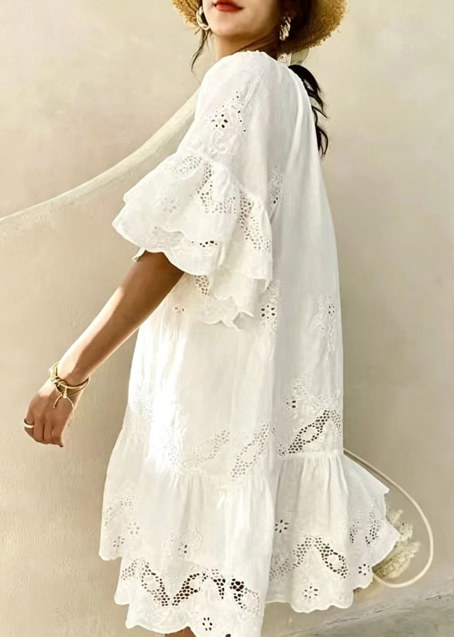 Women's Summer Dress Cut Out Tassel Lace-Up Design 2