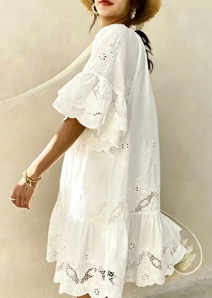 Women's Summer Dress Cut Out Tassel Lace-Up Design 2