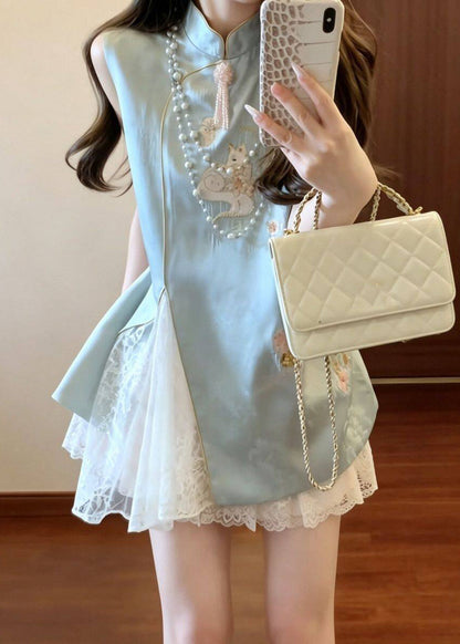 Women's Summer Dress Embroidered Lace Patchwork 1