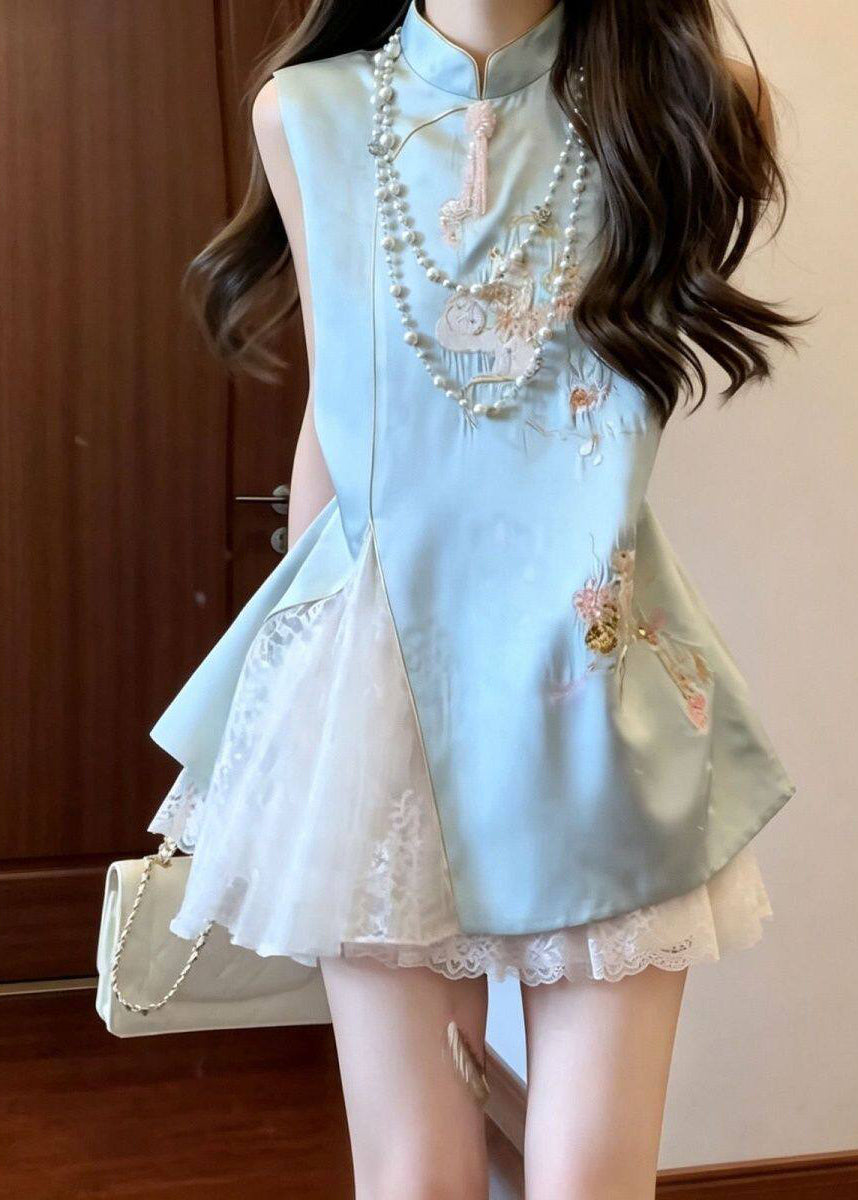 Women's Summer Dress Embroidered Lace Patchwork 3