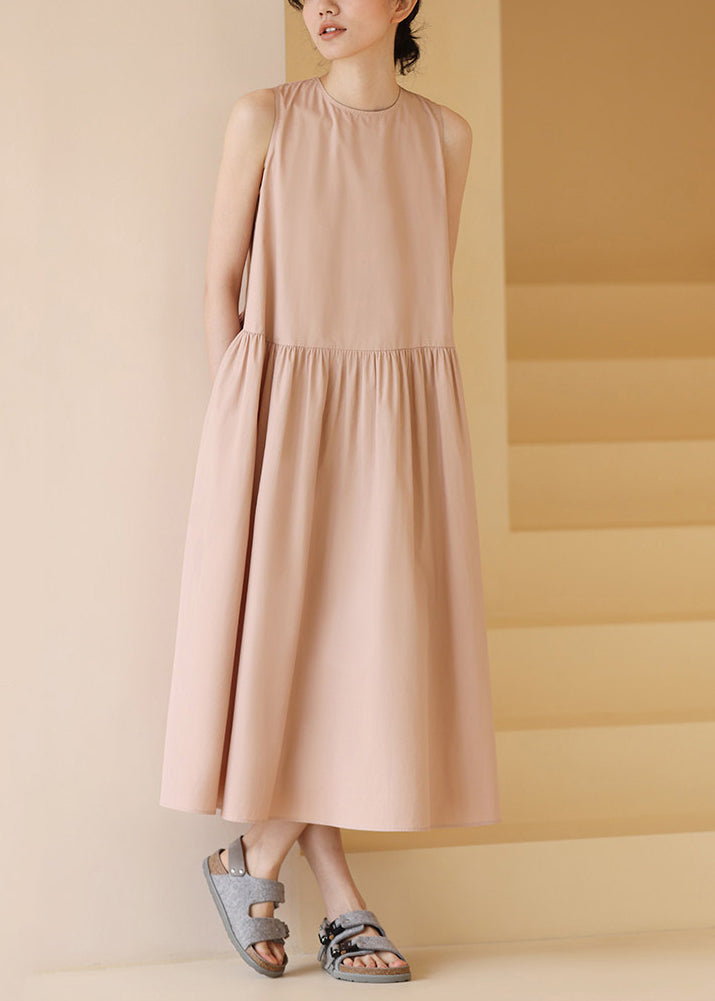 Women's Summer Dress Lace-Up O-Neck 2