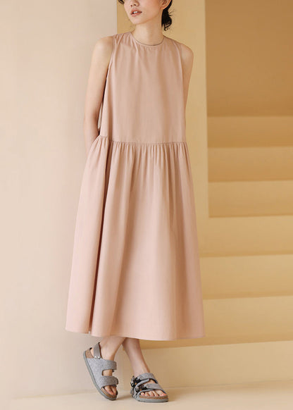 Women's Summer Dress Lace-Up O-Neck 2