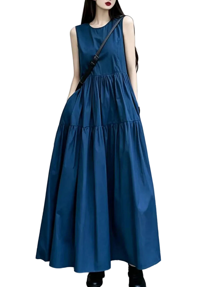 Women's Summer Dress O-Neck Relaxed Fit 0
