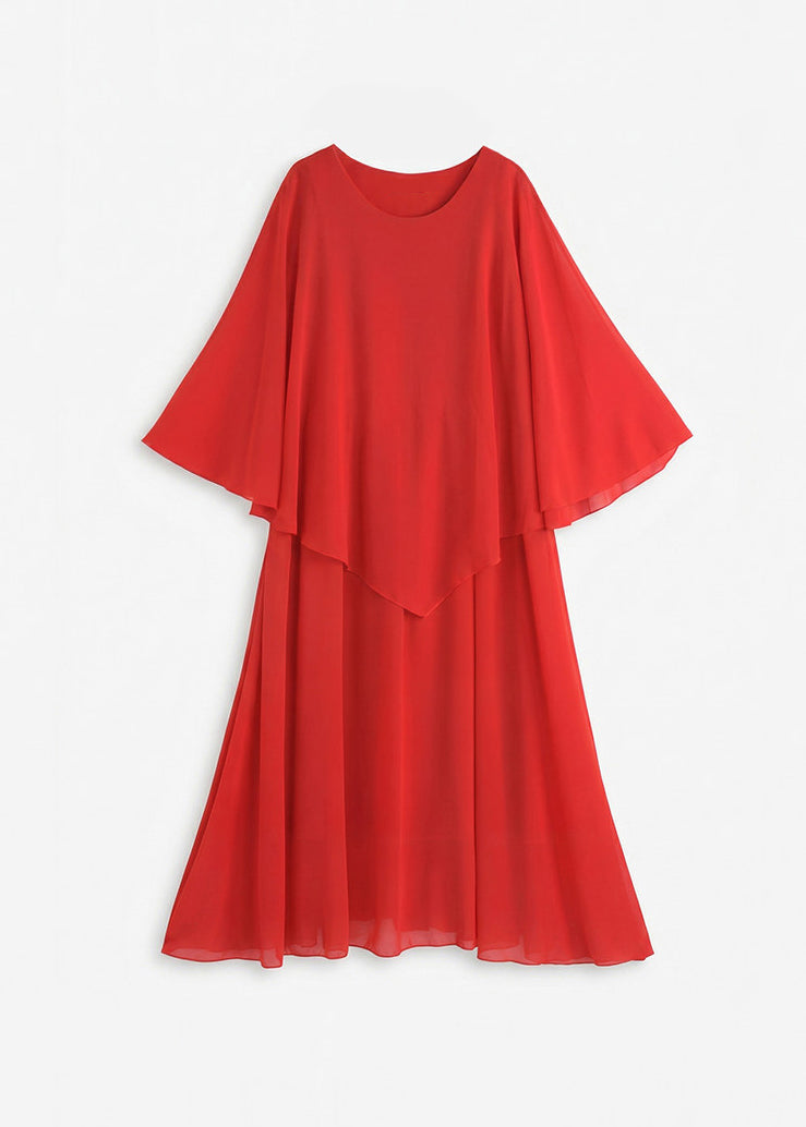 Women's Summer Dress Patchwork O Neck 4