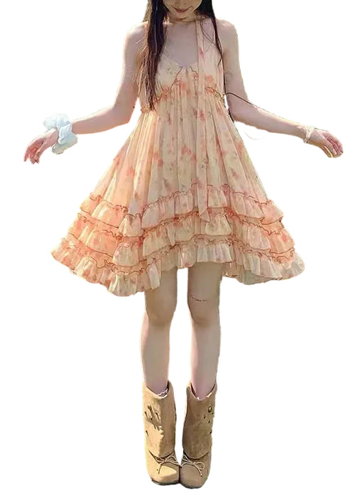 Women's Summer Dress Printed Vacation Style 0