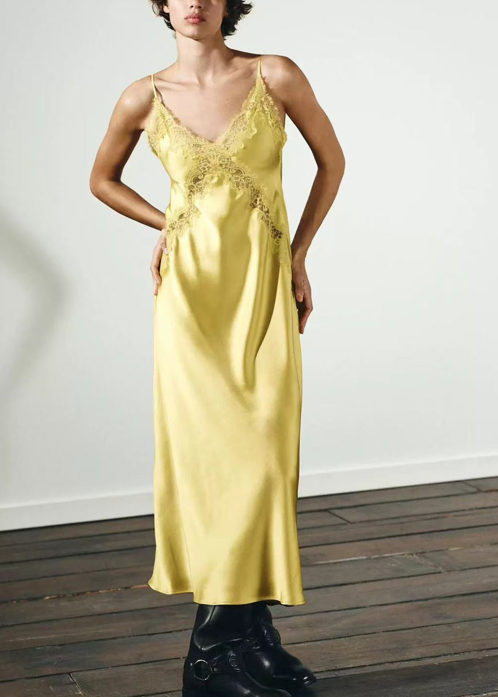 Women's Summer Dress V Neck Backless Spaghetti Strap 0