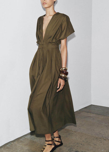 Women's Summer Dress V Neck Lace-Up Style 2