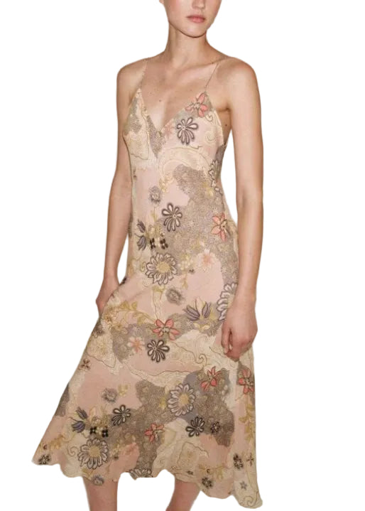 Women's Summer Dress V Neck Spaghetti Strap Flowing 0