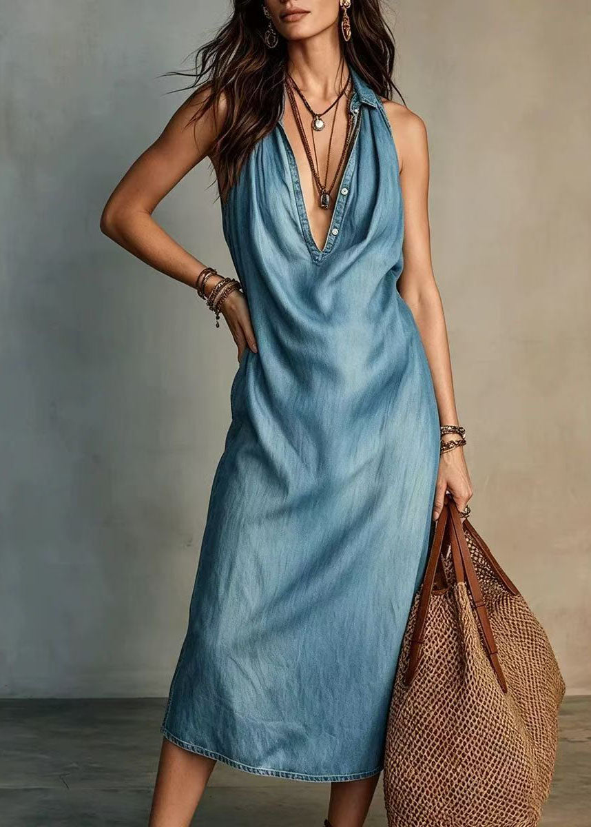 Women's Summer Dress V Neck Vacation Style 2