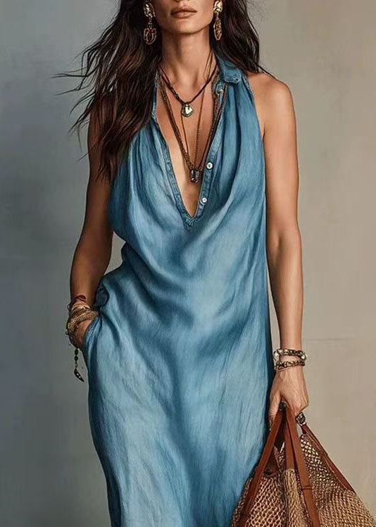 Women's Summer Dress V Neck Vacation Style 3