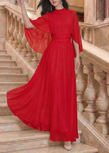 Women's Summer Dress Wrinkled Patchwork Style 1