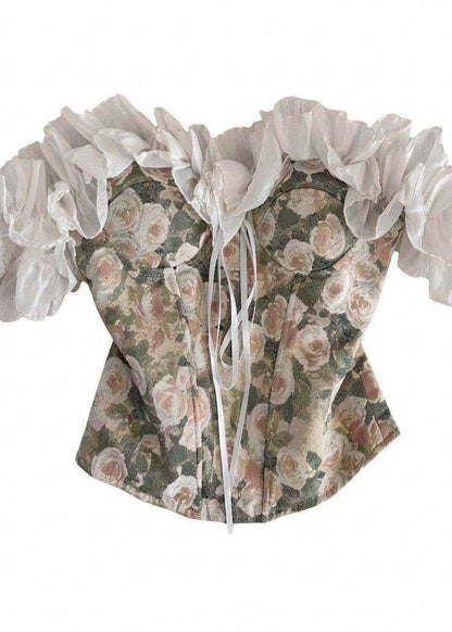 Women's Summer Vest Ruffled Print 4