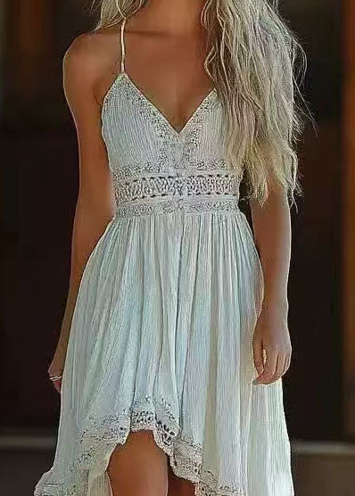 Women's Sundress Bohemian V Neck Asymmetrical Design 2