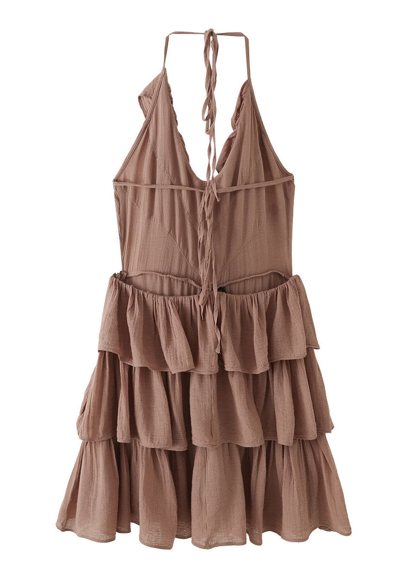 Women's Sundress Halter Layered Tulle Style 4