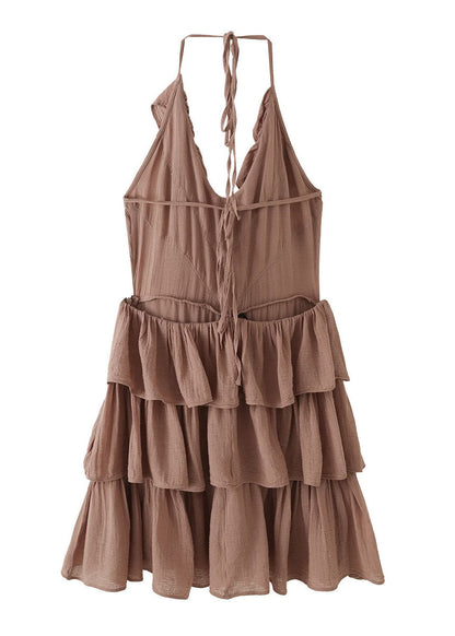 Women's Sundress Halter Layered Tulle Style 4