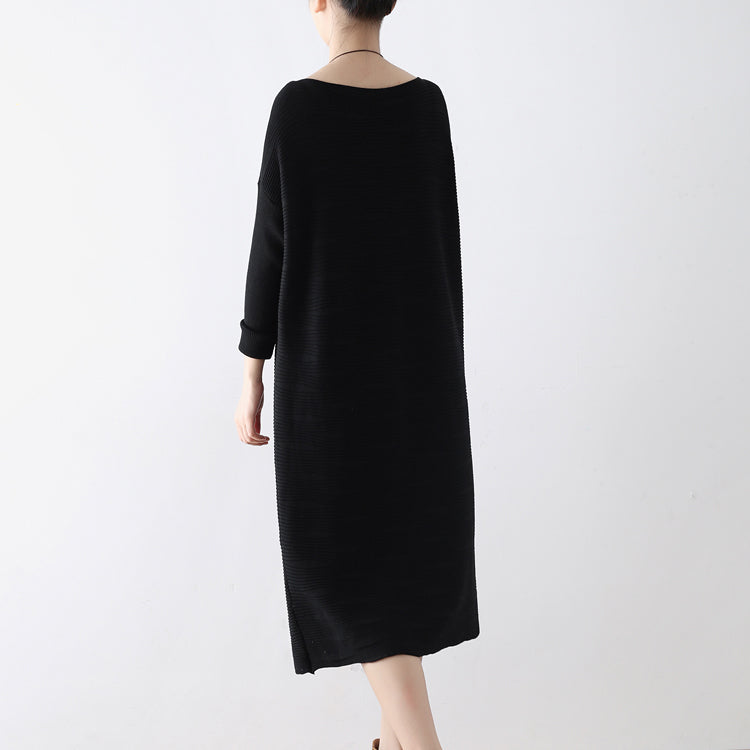 Women's Sweater Dress Knit Long Sleeve Winter Style 3