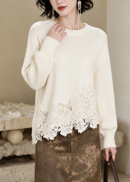 Women's Sweater Top Long Sleeve O-Neck 2