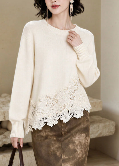 Women's Sweater Top Long Sleeve O-Neck 3