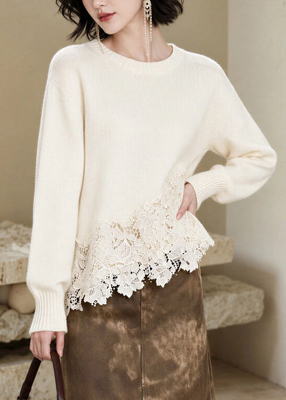 Women's Sweater Top Long Sleeve O-Neck 4