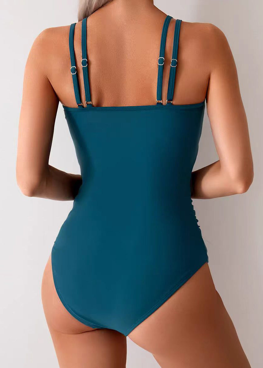 Women's Swimwear Bodysuit Patchwork Mesh Design 3