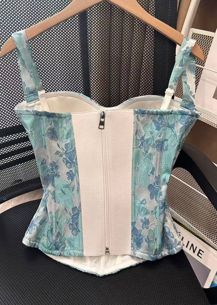 Women's Tank Top Jacquard Fishbone Pattern Summer Style 3
