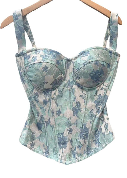 Women's Tank Top Jacquard Fishbone Pattern Summer Style 4