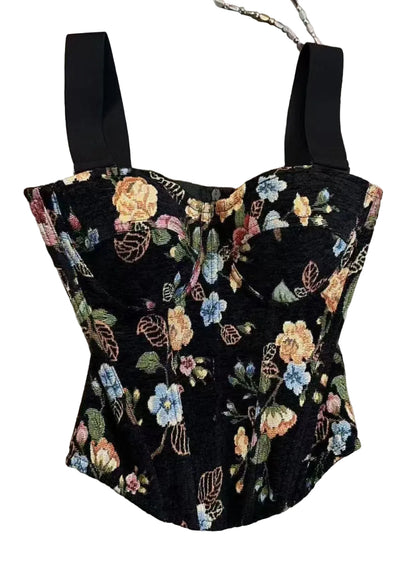 Women's Tank Top Modern Fishbone Print 0
