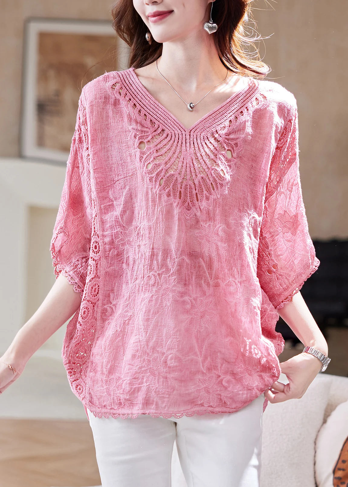 Women's Tank Top Oversized Patchwork Lace Summer Style 2
