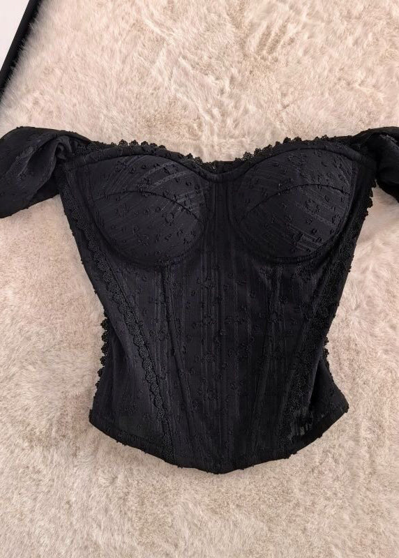 Women's Tank Top Tailored Fit Patchwork Lace 1