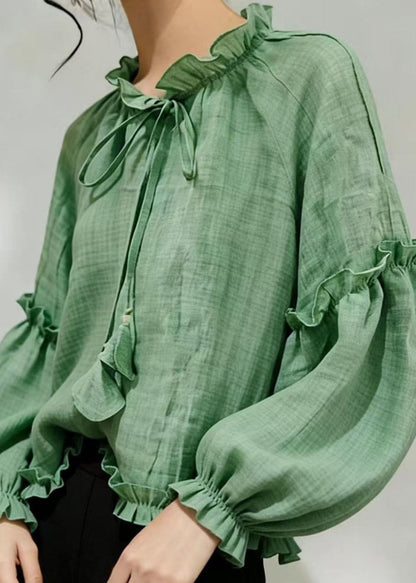 Women’s Top Ruffled Lace-Up Summer Style 2