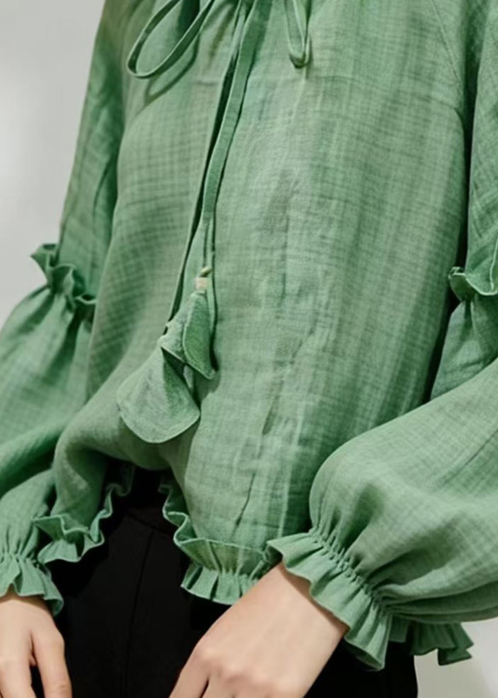 Women’s Top Ruffled Lace-Up Summer Style 4