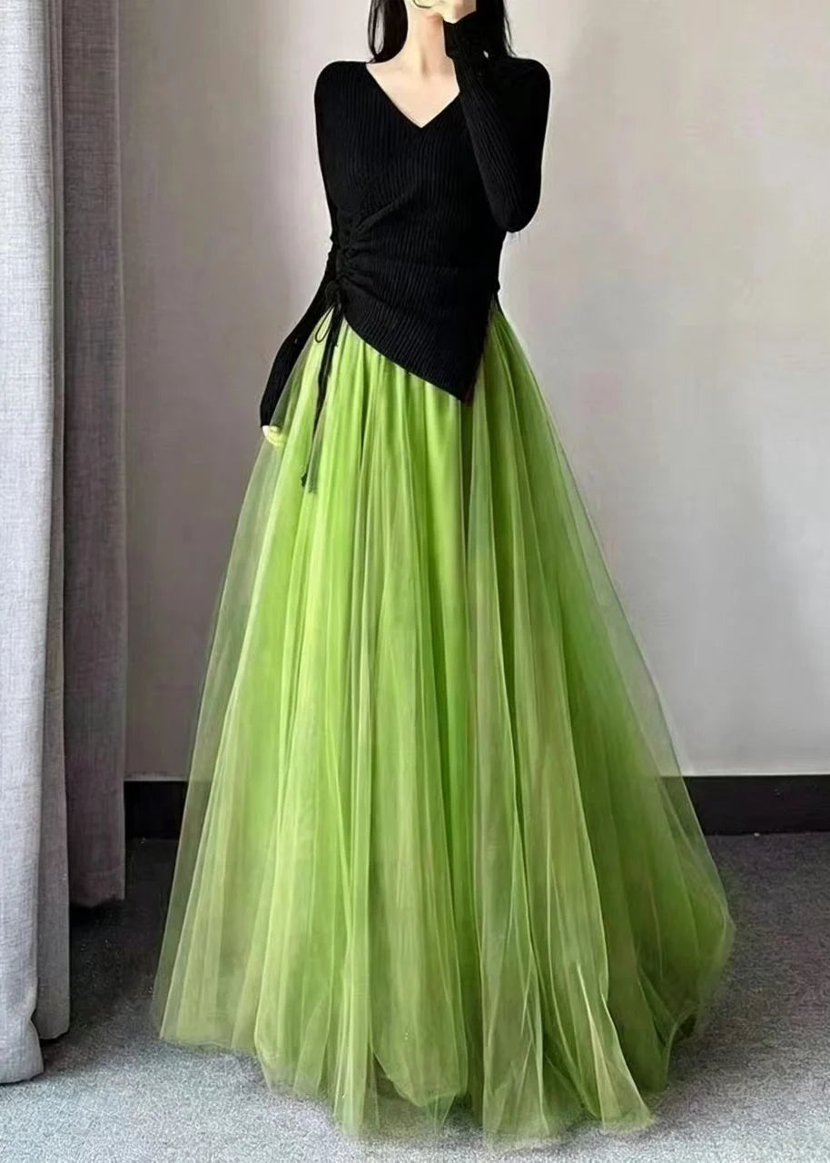 Women's Tulle Skirt High Waist Full Hem 1