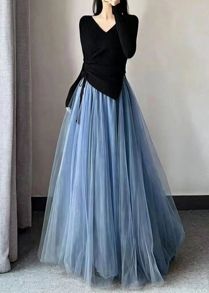 Women's Tulle Skirt High Waist Full Hem 2
