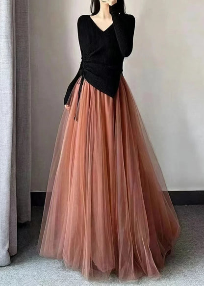 Women's Tulle Skirt High Waist Full Hem 3