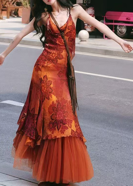 Women's Two-Piece Dress Set Asymmetrical Print Summer Style 0
