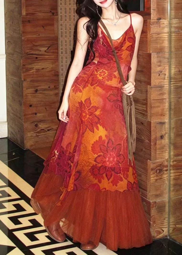 Women's Two-Piece Dress Set Asymmetrical Print Summer Style 2