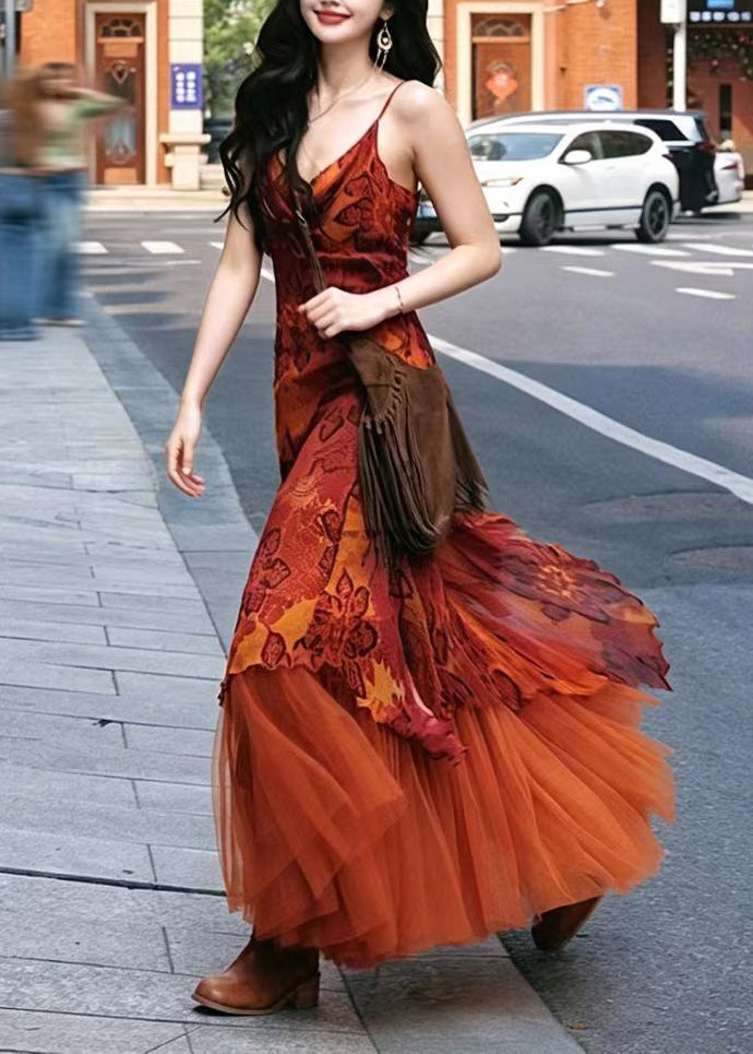 Women's Two-Piece Dress Set Asymmetrical Print Summer Style 3