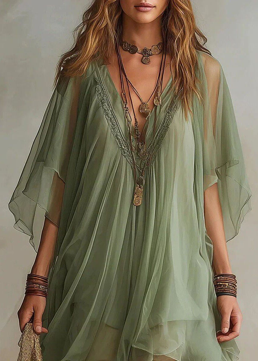 Women's Two-Piece Dress Set Bohemian Style Oversized 3