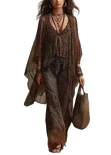 Women's Two-Piece Jumpsuit Set Casual Long Sleeve 0