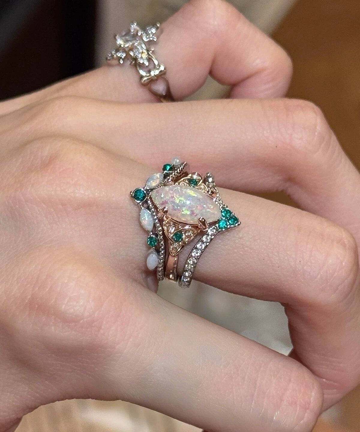 Women's Two-Piece Ring Set Classic Style 3
