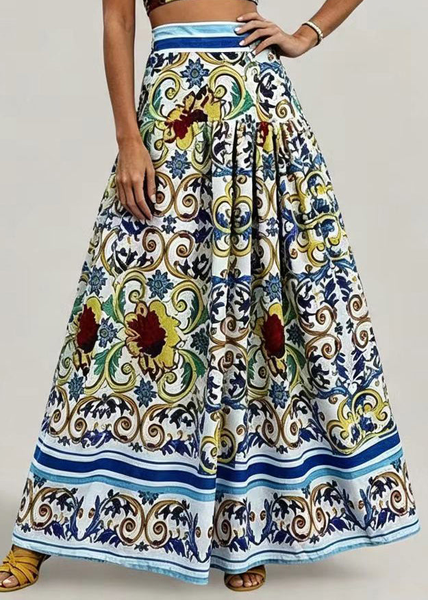 Women's Two-Piece Set Boho Style Sleeveless Cami Top and Skirt 4